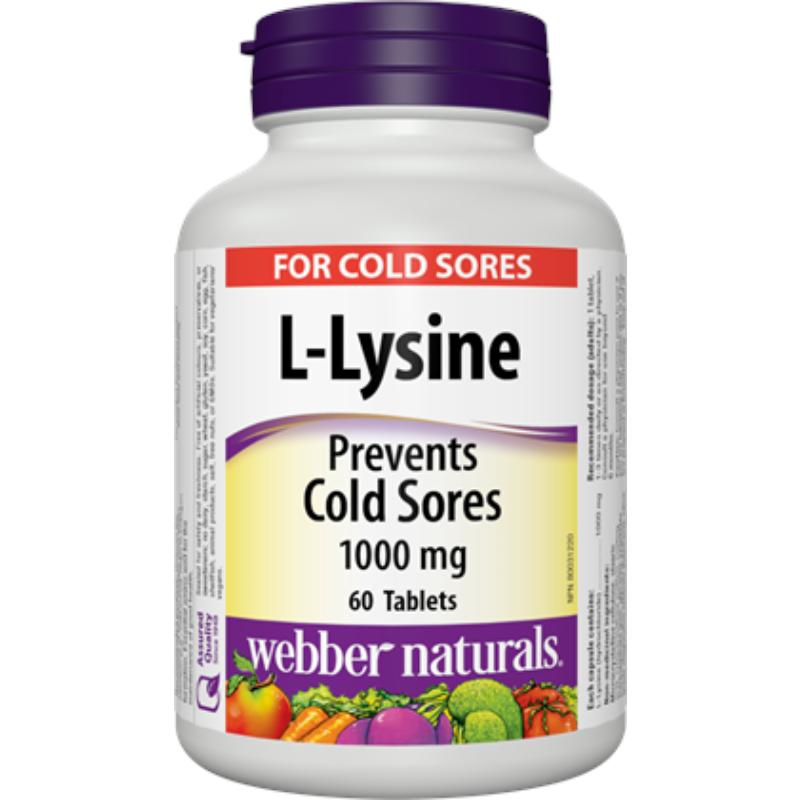 Л-Лизин 1000 mg x 60 таблетки Webber Naturals