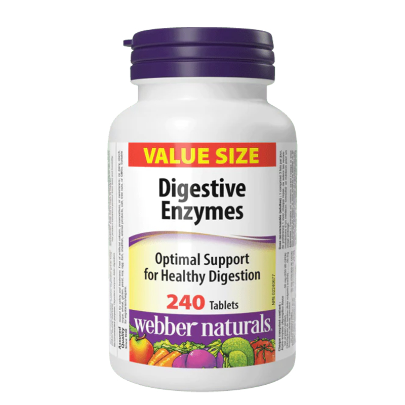 Храносмилателни ензими x 240 таблетки Webber Naturals