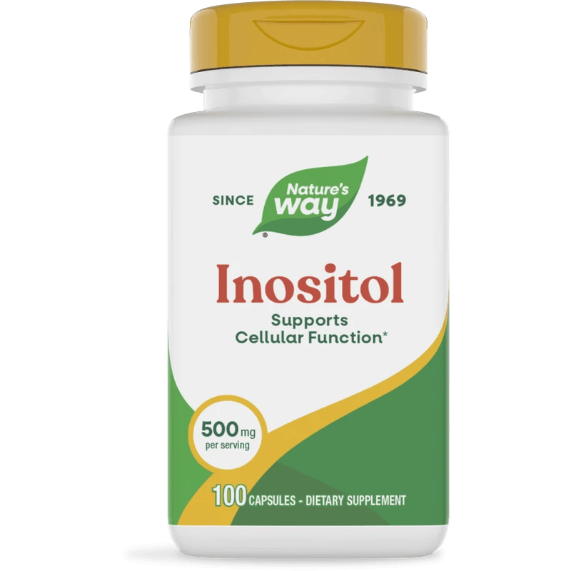 Инозитол (витамин В8) 500 mg х 100 капсули Nature's Way