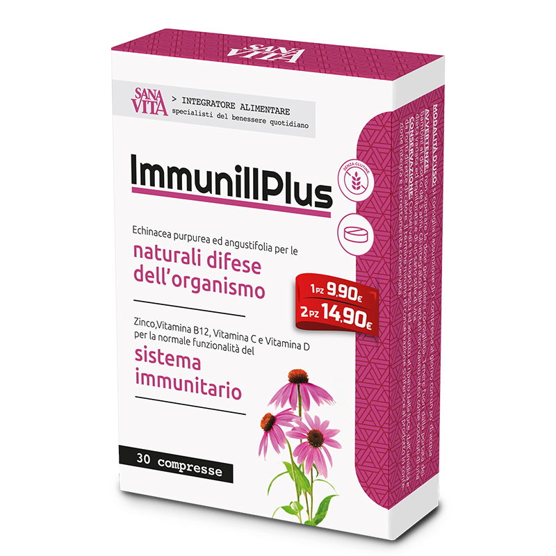 ИмунПлюс (с ехинацея, Витамин С, В12, D3 и цинк) х 30 таблетки, Paladin Pharma