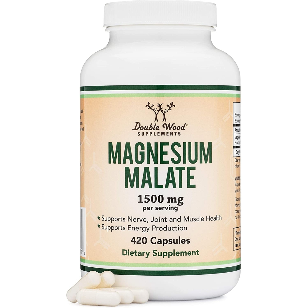 Магнезий (малат) 75 mg x 420 капсули Double Wood