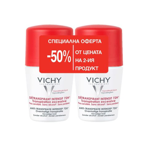 VICHY DUO рол-он анти-стрес п/в изпотяване 50ml 1+1