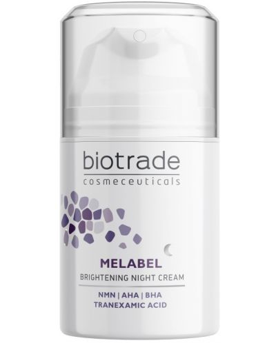 BioBiotrade Melabel Brightening Нощен крем за лице, 50 ml