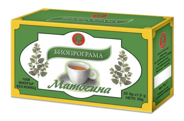 Чай Маточина филтър 20 броя Биопрограма