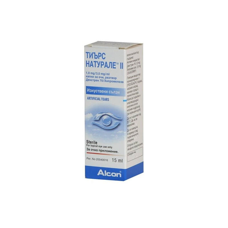 Tears Naturale II Тиърс натурале II Колир капки за очи 15 мл Alcon