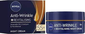 Nivea Anti-Wrinkle + Revitalizing Night Care 55+ Нивеа крем бръчки50мл
