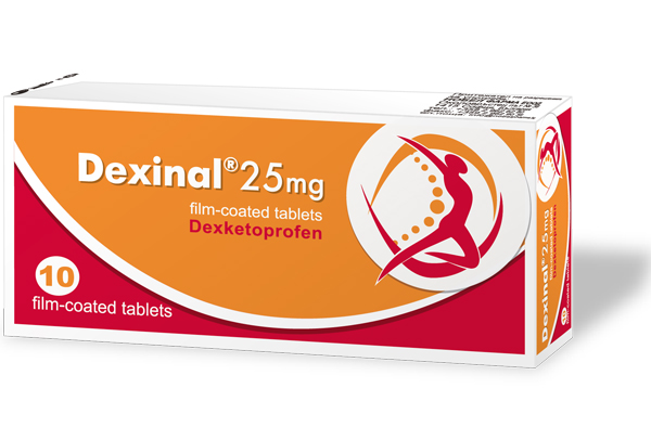 Дексинал 25 mg х 10 таблетки при болка Dexinal