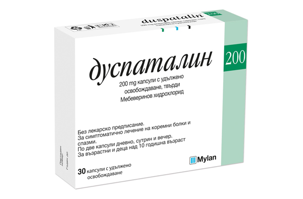 Дуспаталин 200 mg x 30 капсули при коремна болка и спазми