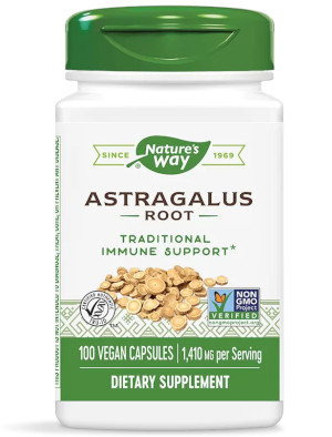 Астрагал (корен), Astragalus 470 мг х 100 капсули Nature’s Way