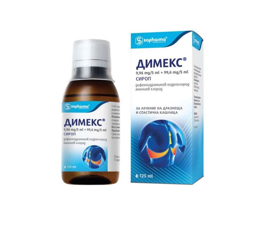 Димекс, Dimex сироп 125 ml за кашлица
