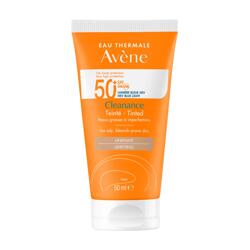 Eau Thermale Avène – Cleanance Тонирана слънцезащита SPF 50+ Много висока слънцезащита 50 г